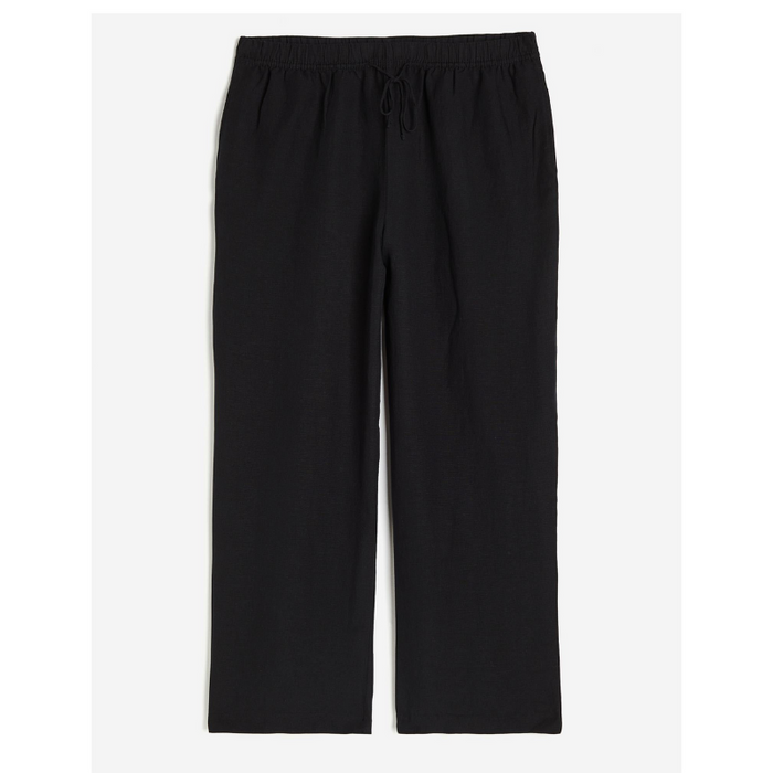 Versatile Drawstring Wide Trousers