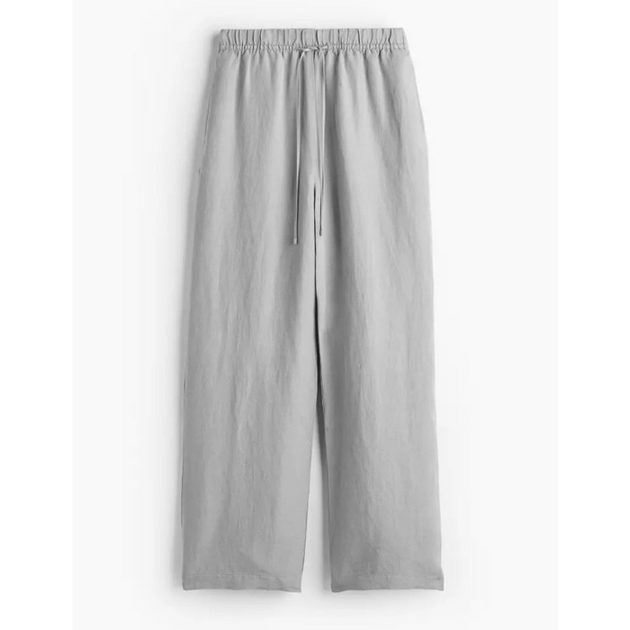 Versatile Drawstring Wide Trousers