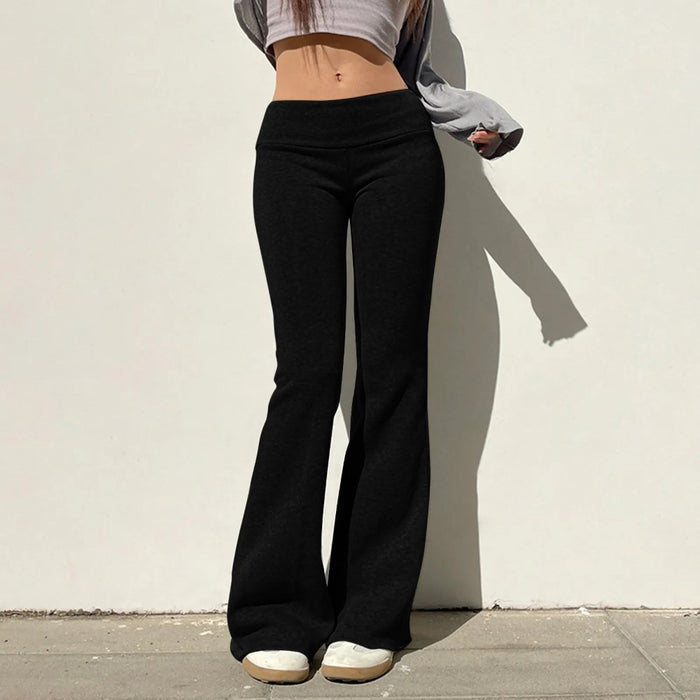 Slim Low Flare Pants