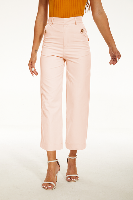 Twill Wide Leg Pant