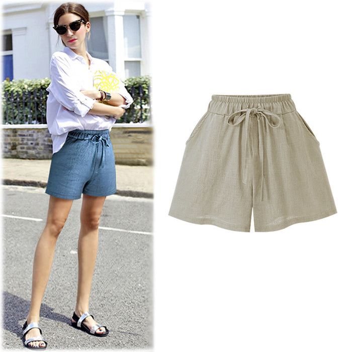 Women Casual Short Solid Pants