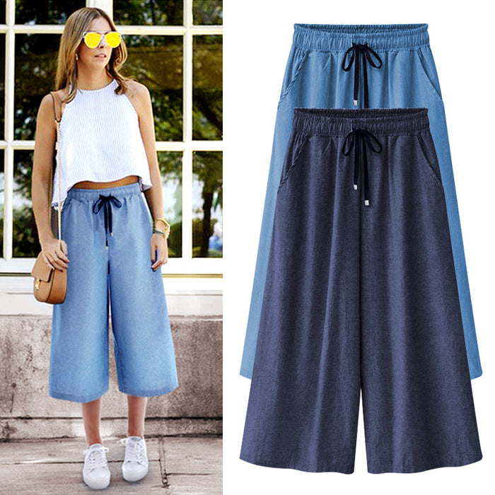 Slim Nine Quarter Jeans Casual Culottes