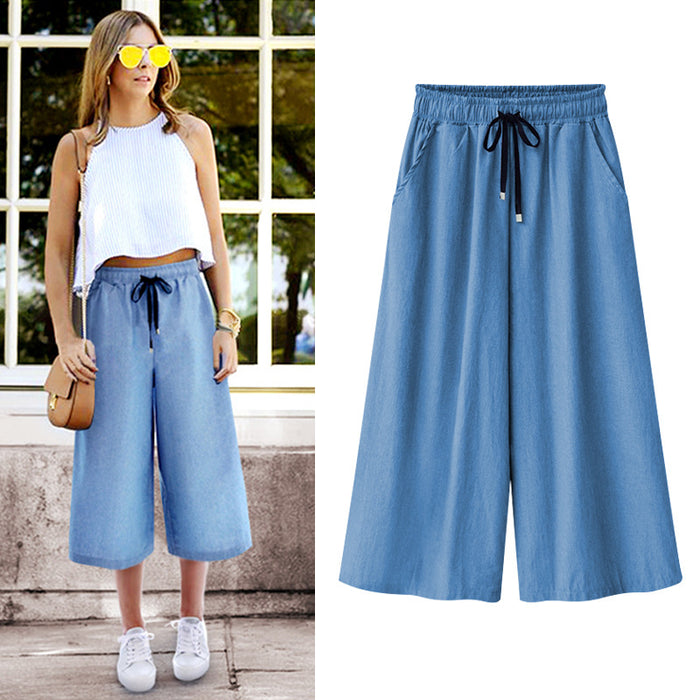 Slim Nine Quarter Jeans Casual Culottes